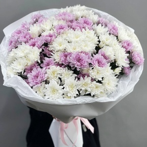 Букет "Конфетти" из 19 кустовых хризантем в Яхроме