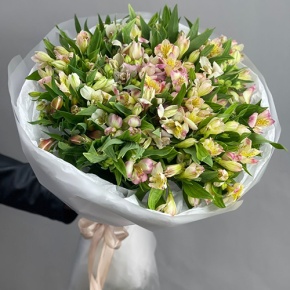 Букет "Зарина" из 37 альстромерий микс в Яхроме