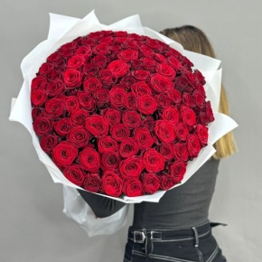 Букет 101 красная роза (60 см) в Яхроме