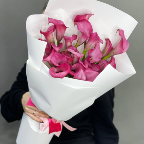 Монобукет из 21 каллы в Яхроме