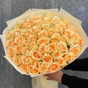 Букет из 51 розы Аваланж (60 см) в Яхроме