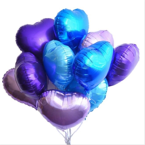 Сердце фиолетовое фольгированный шар с гелием (45 см) в Яхроме