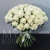 Букет 75 белых роз Эквадор Мондиаль (80 см) в Яхроме Букет 75 белых роз Эквадор Мондиаль (80 см) в Яхроме