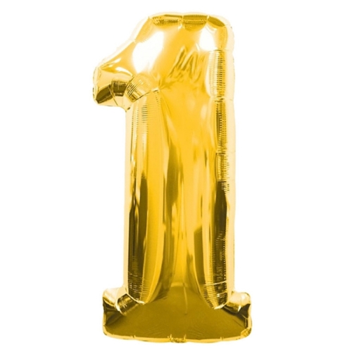 Шар гелиевый цифра 1 (40х102 см) в Яхроме