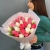 Букет из 25 кораллово-белых тюльпанов в Яхроме