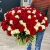 Букет 151 роза красный и белый микс (60 см) в Яхроме Букет 151 роза красный и белый микс (60 см) в Яхроме