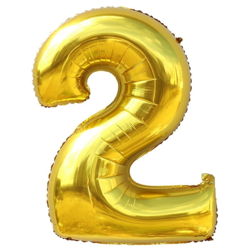 Шар гелиевый цифра 2 (40х102 см) в Яхроме