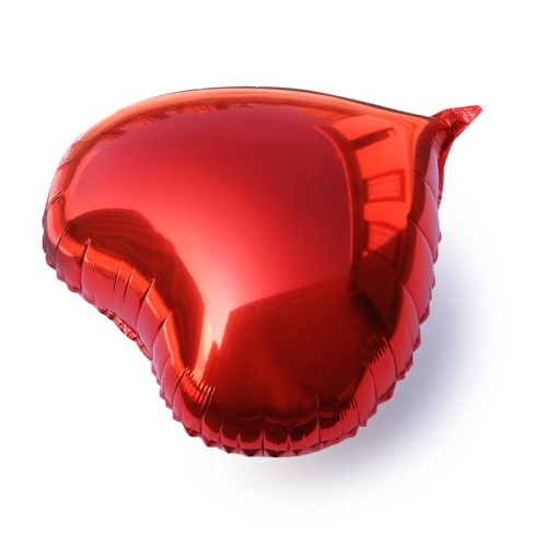 Сердце красное фольгированный шар с гелием (45 см) в Яхроме